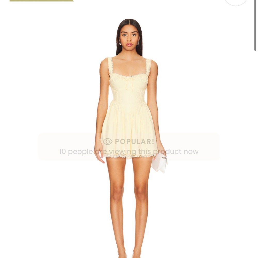 Zia Mini Dress in yellow